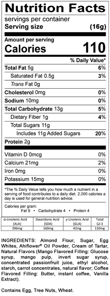 macaron nutritional